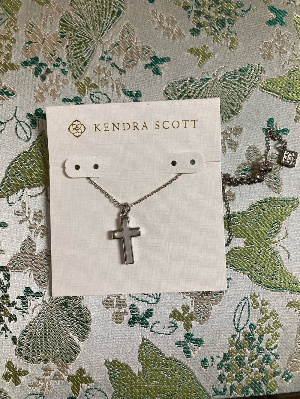 Kendra Scott Silver Cross Necklace